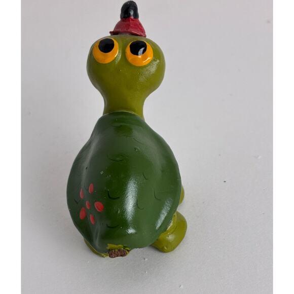 Freddie B. Turtle Barry Carpenter Original Handmade 1970 Wood Clay Resin 3.0" - Picture 2 of 4